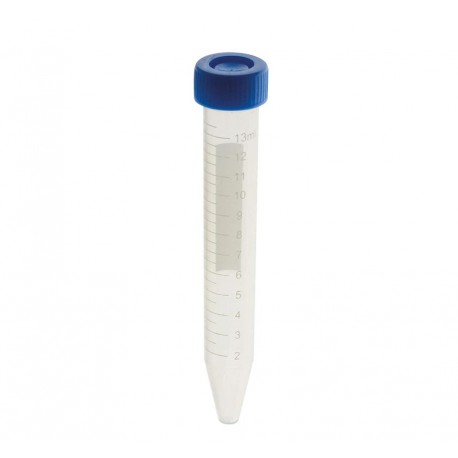 TUBO CENTRIF.15 ml. POLIPROP. TAPON ROSCA 100 uds.