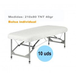 10 uds. SABANA AJUSTABLE 210X80 EN TNT de 30gr.