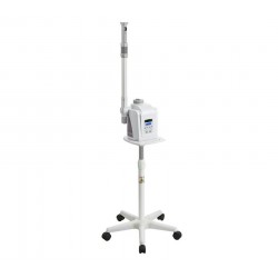 VAPOR OZONO DIGITAL CON BASE DE RUEDAS CROMO
