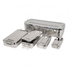 CAJA DE ACERO INOX 20x10x4,5 cm.