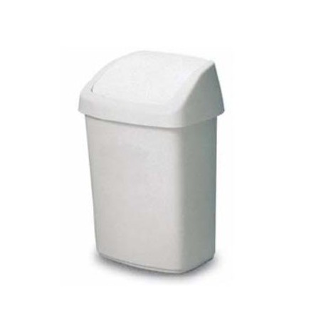 PAPELERA COLOR BLANCO PLÁSTICO 50 LITROS