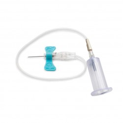 PALOMILLA BD VACUTAINER, 23G 3/4" 19 cm, azul 25u.