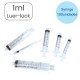 JERINGA 1 ML LUER LOCK 3 CUERPOS CAJA DE 100 UD