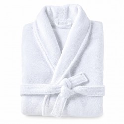 ALBORNOZ BLANCO UNISEX 100% ALGODÓN 350g M a XXL