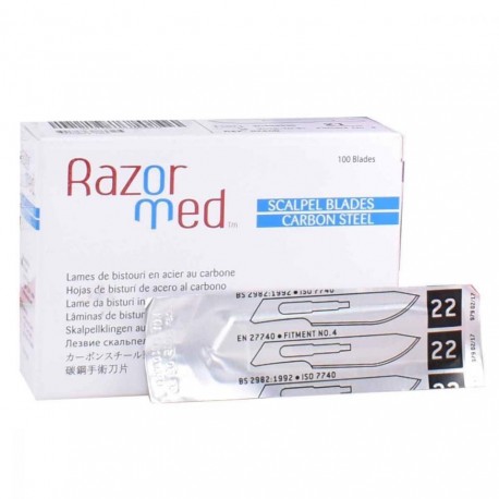HOJAS RAZORMED BISTURÍ Nº10 CAJA 100u